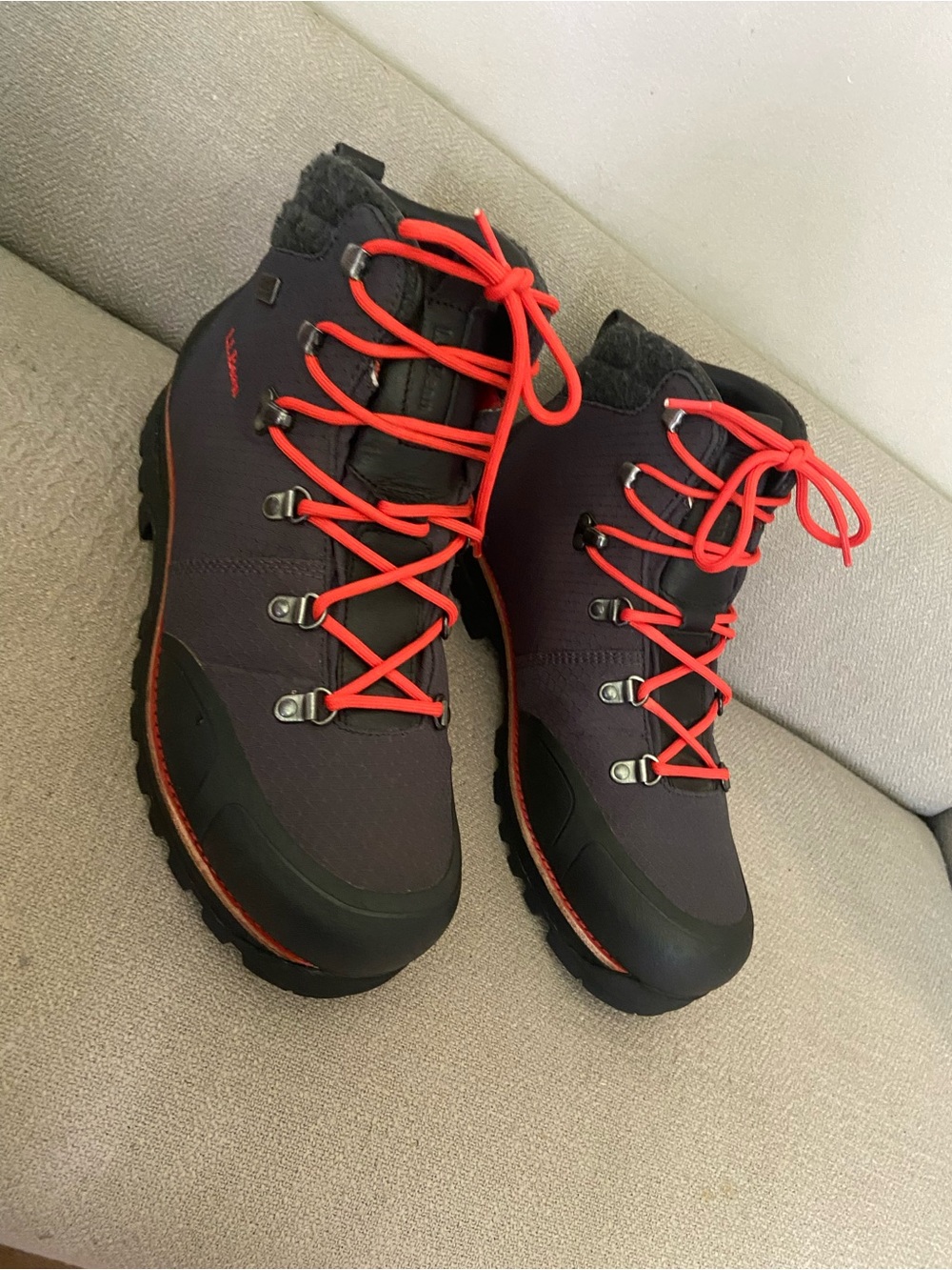 L.L. Bean Men's Dark Gray Hiking Boots